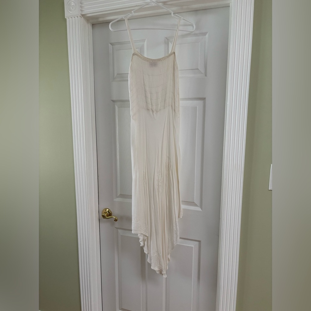 White bohemian style dress
